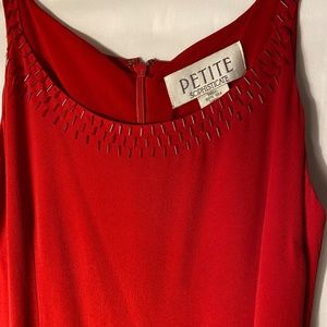 Y2K Vintage PETITE Sophisticate Red Slip Dress